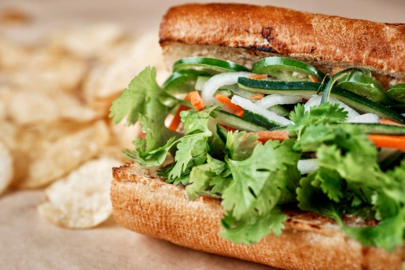 A delicious sandwich from The Merc Co+op.